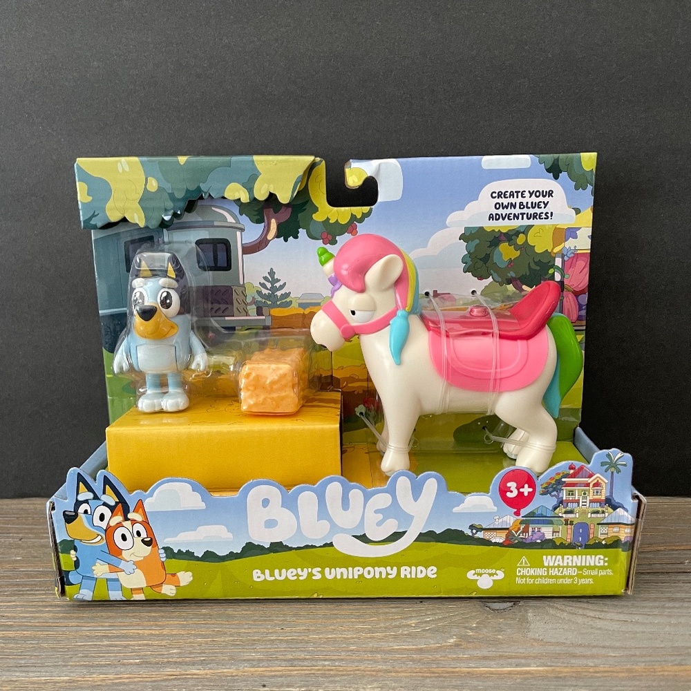SOLD Bluey's Unipony Ride Unicorn Pony Set Figure